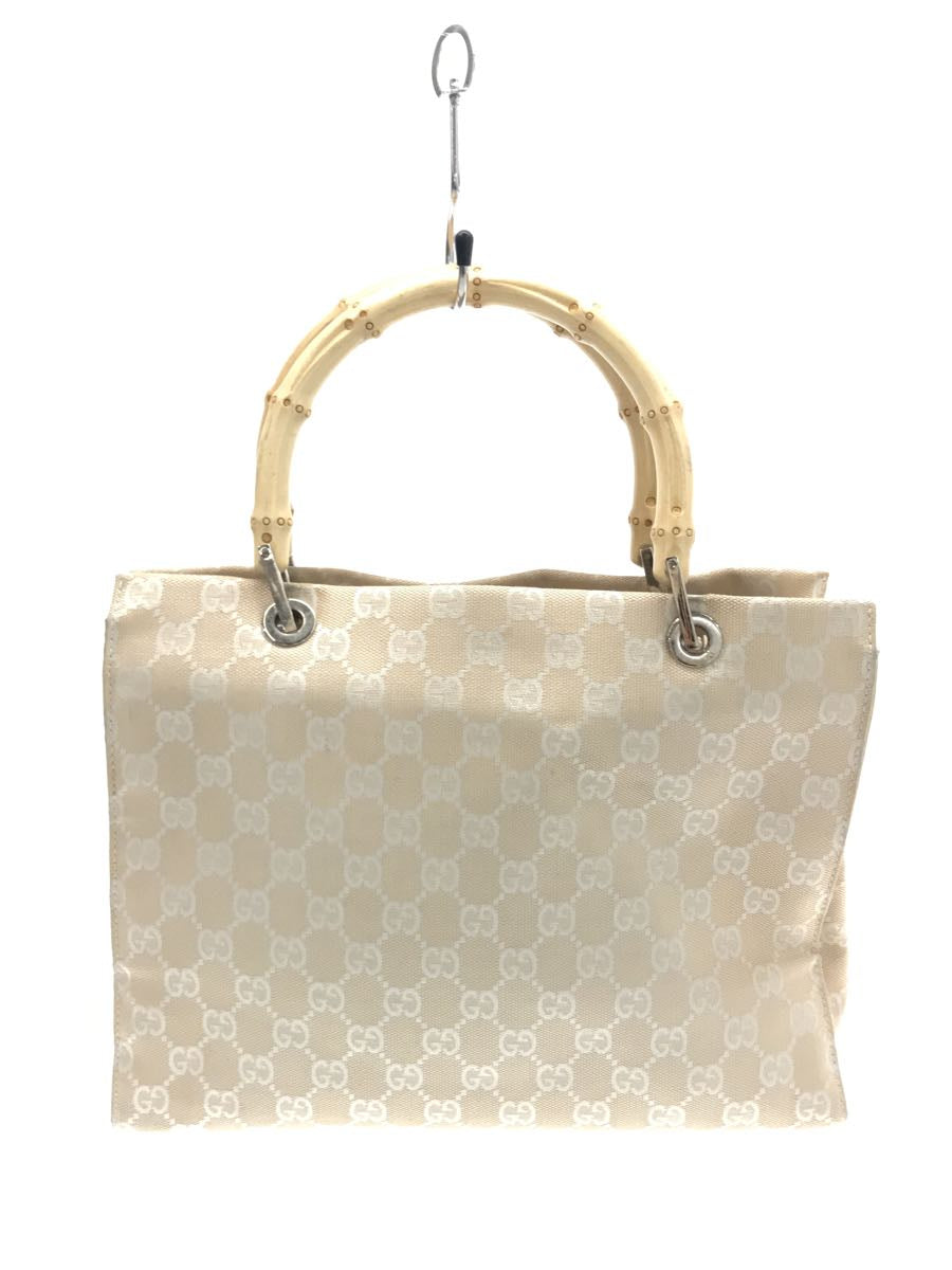 Gucci Monogram Bamboo Handle Handbag